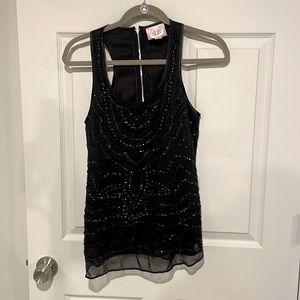 Romeo and Juliet Sequin Black Top